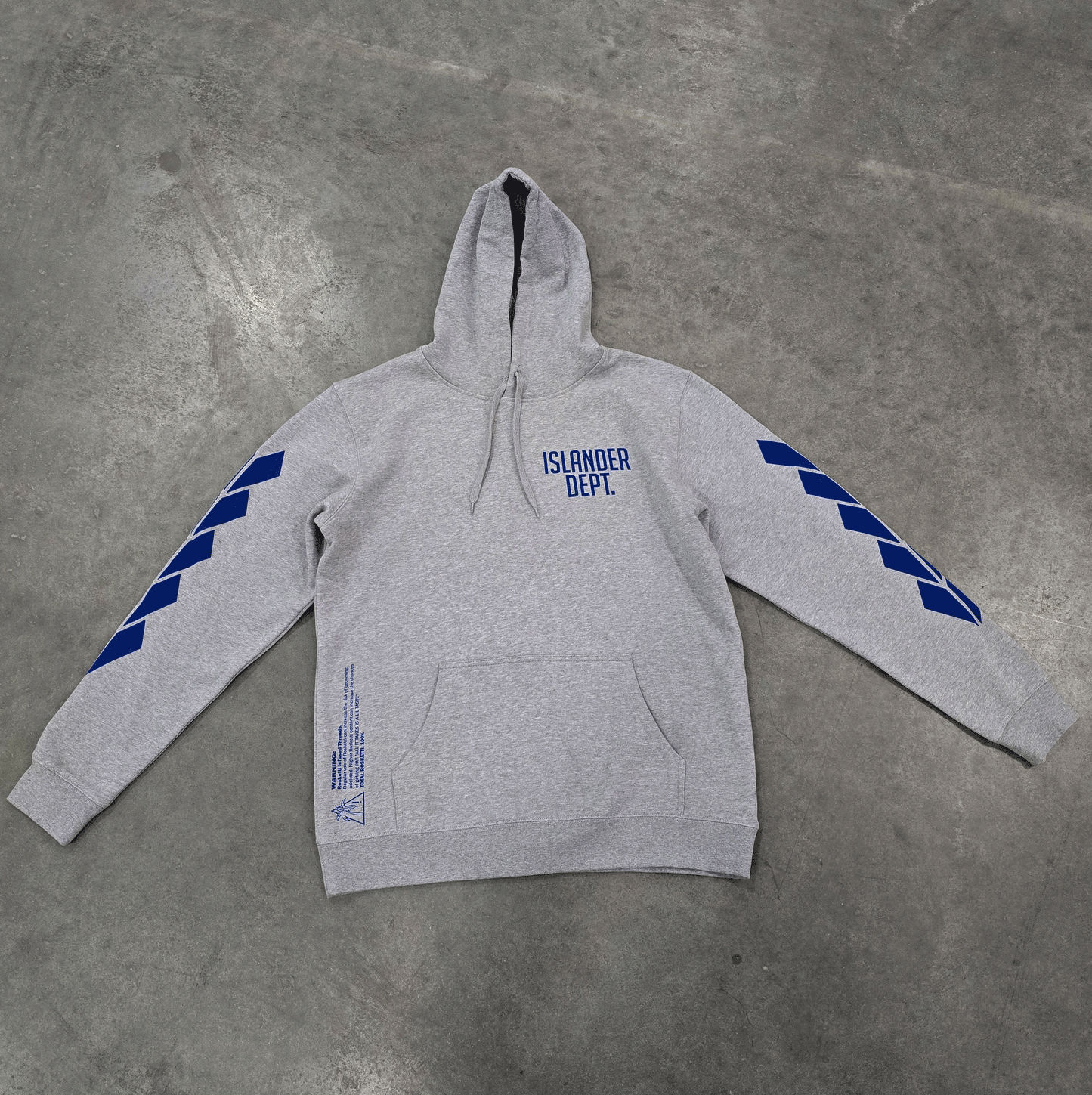 Cali Blue Hoodie W-Drawstring