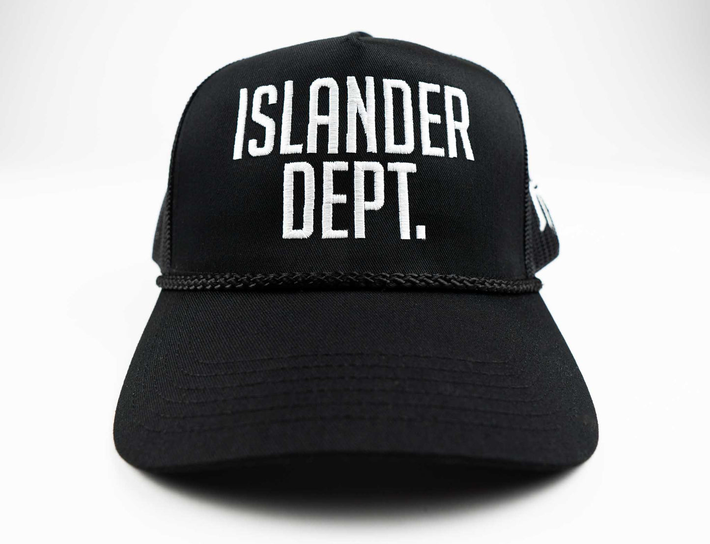 ISLANDER DEPT.  TRUCKER HAT - BLACK